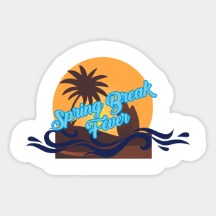 Spring Break Fever Sticker